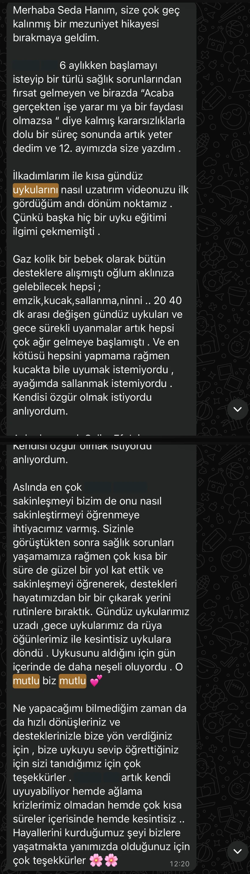 Mezuniyet Hikâyesi 4 gerçek WhatsApp mesajı